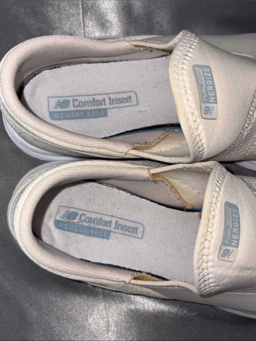 New Balance Women’s FuelCore Nergize Slip-on Beige Sneakers   Size 9
